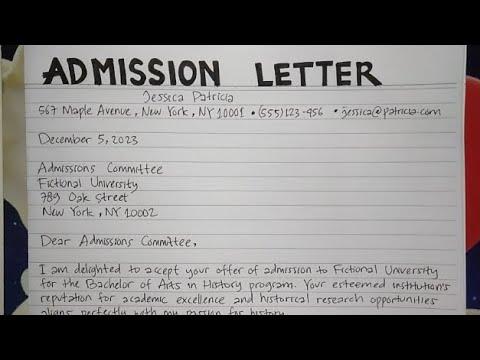 Step-by-Step Guide to Writing an Admission Letter for Nigerian Universities